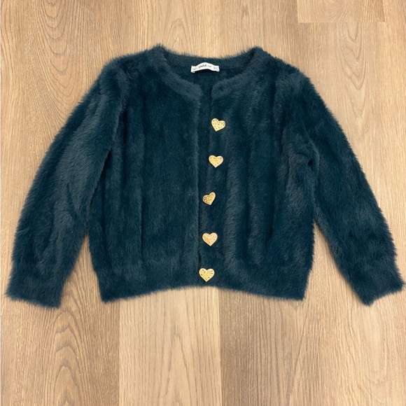ZARA FAUX FUR CARDIGAN‎ - Picture 1 of 3